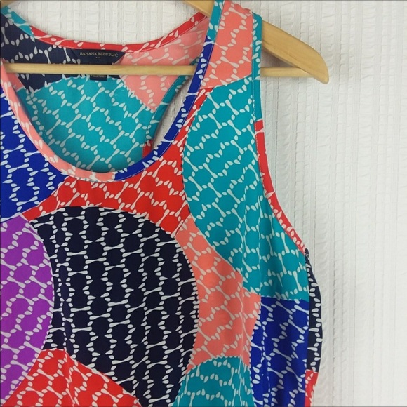 Colorful Banana Republic dress size 10 - Picture 4 of 5